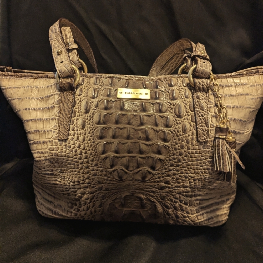 Brahmin Crocodile Skin Hand Bag